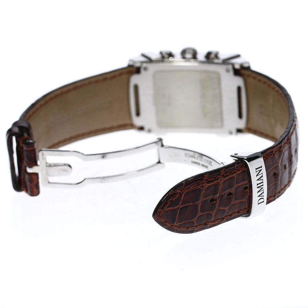 ダミアーニ Damiani DU002ACBM エゴ クロノグラフ クォーツ メンズ良品  