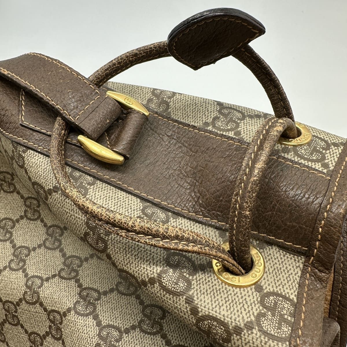 GUCCI グッチ 001 115 ショルダーバッグ 巾着型 GGスプリーム