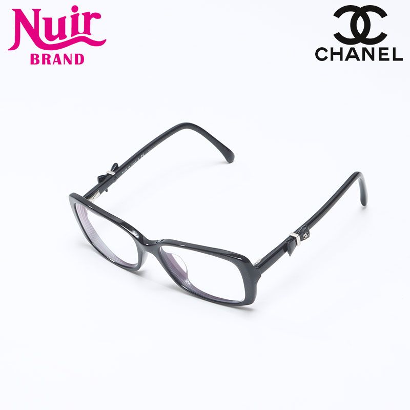 CHANEL シャネル メガネ ラメ 度あり リボン