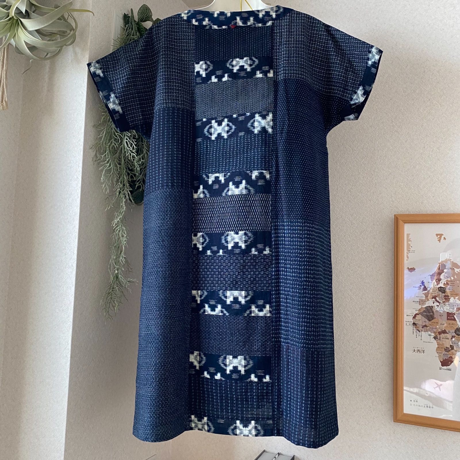 久留米絣 ワンピース⑤ ハンドメイド - メルカリ