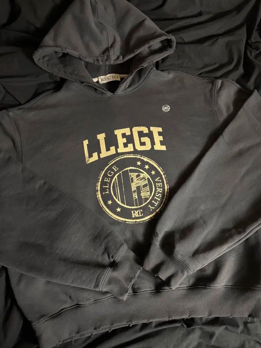 RECTO レクト フード付きTシャツ チャコールグレー