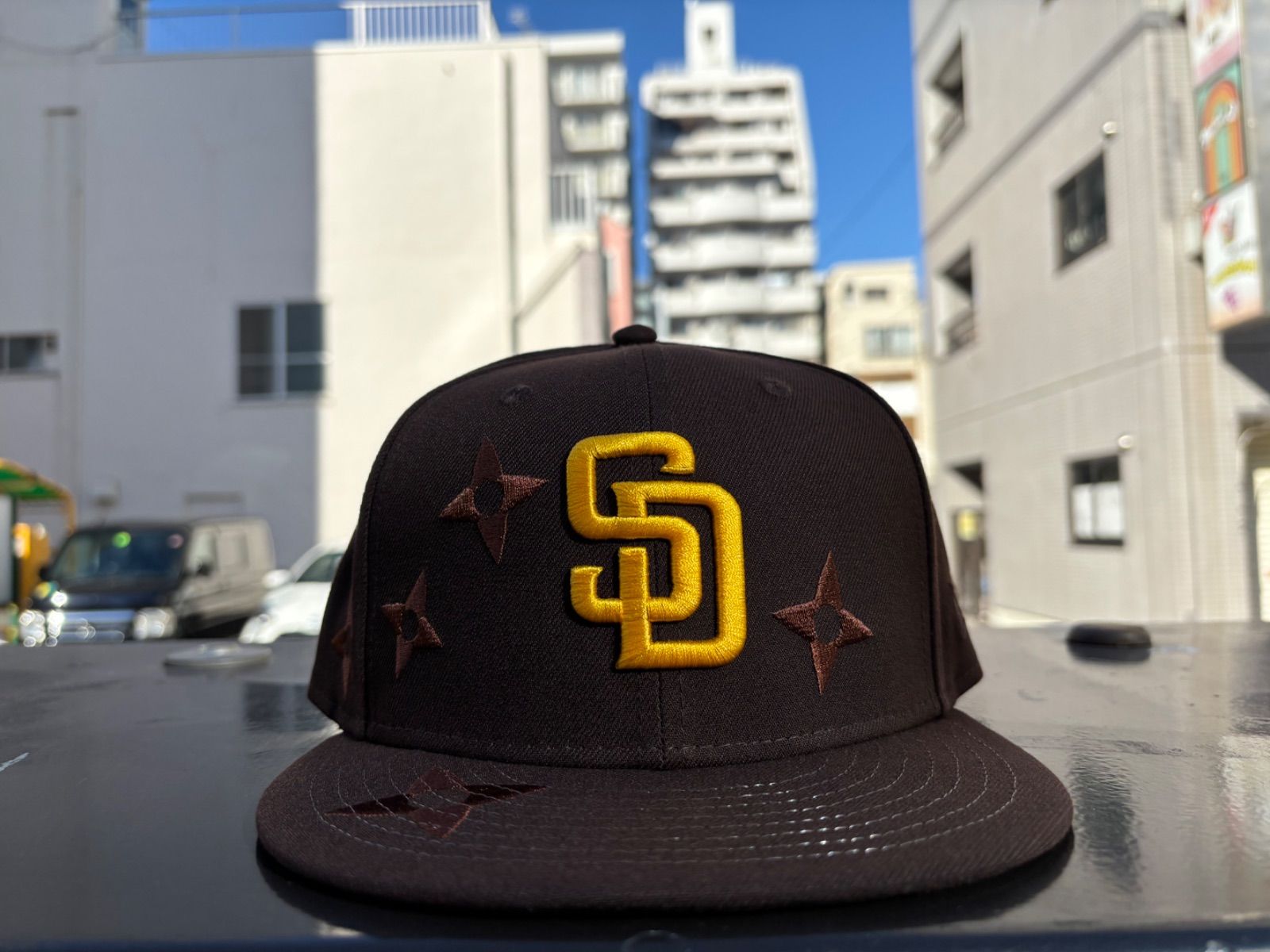 NEW ERA 59FIFTY MLB Flower Embroidery サンディエゴ・パドレス バーントウッド 7 1/2サイズ ¥6600 ＋ 送料¥550