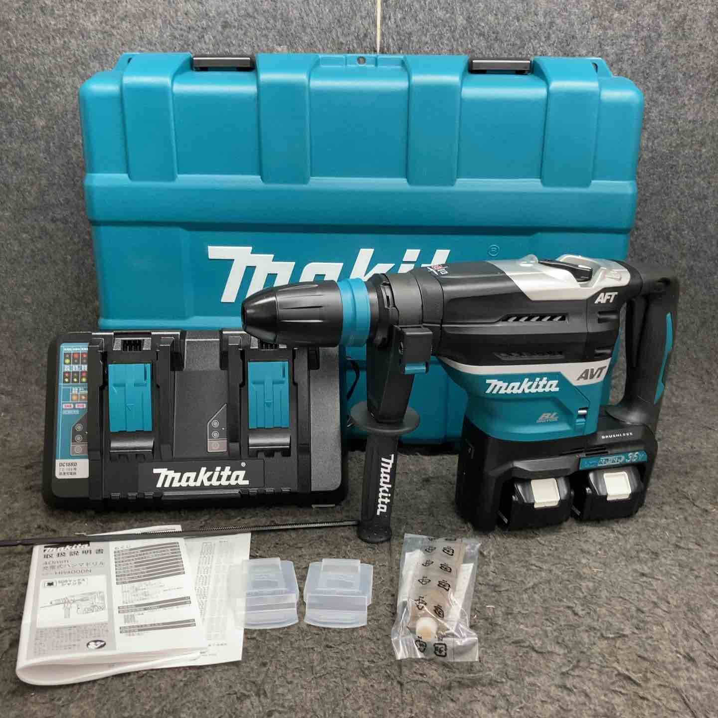 マキタ makita 充電式ハンマドリル HR400DPG2N 36V バッテリー18Vを2個装着 フルセット 純正バッテリー2個 2個口急速充電器 鴻巣店