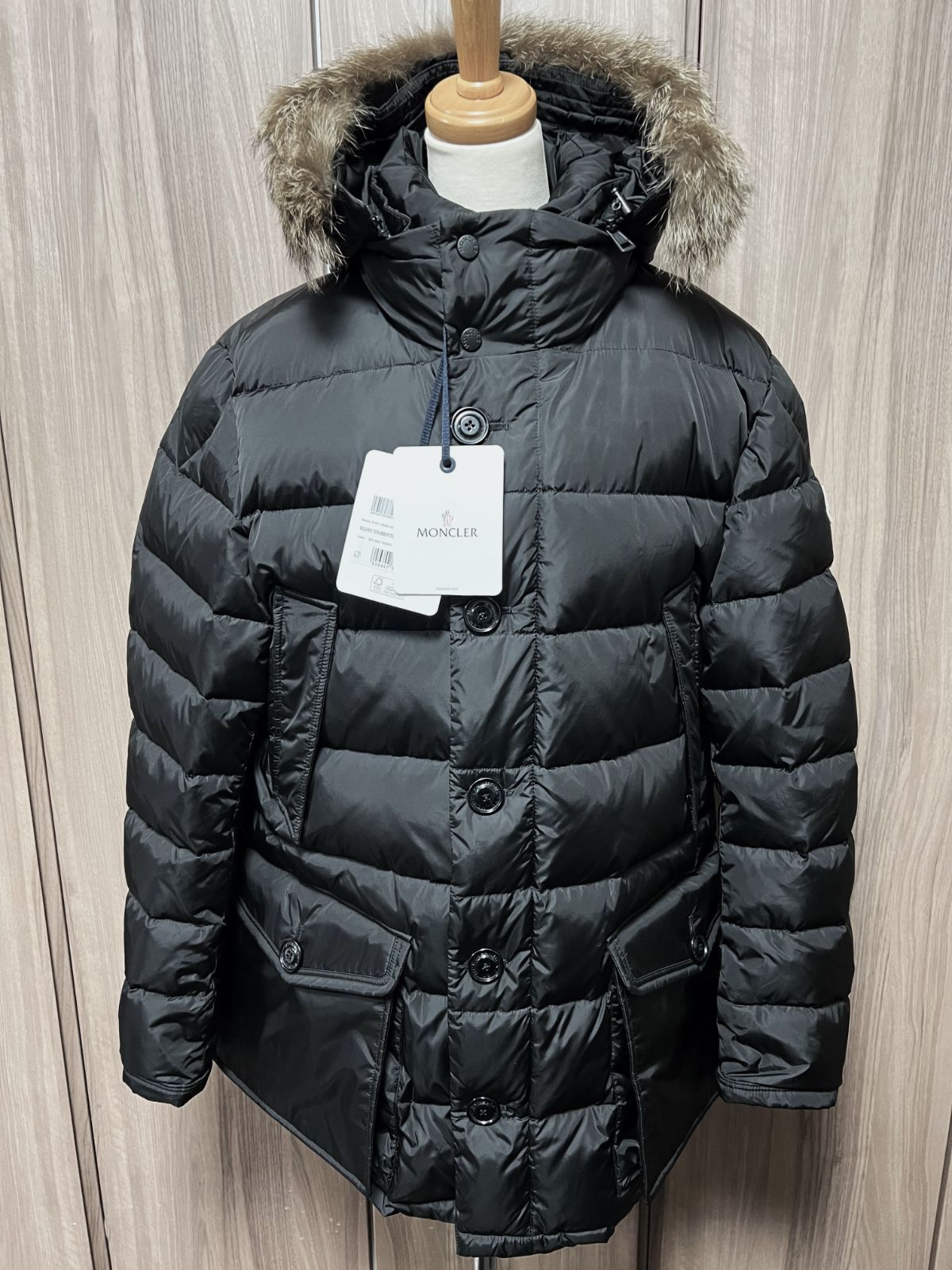 未使用MONCLER CLUNY クルーニー コヨーテファー ダウンジャケット 