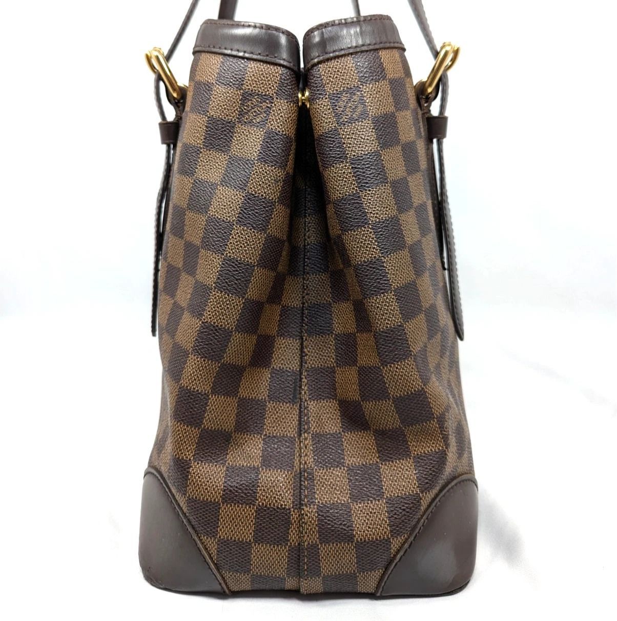 ヤンバン様　ルイヴィトン　ダミエ　エベヌ　ハムステッドMM　ハンドバッグ 本物】ルイ ヴィトン ハムステッドMM N51204 ダミエ エベヌ