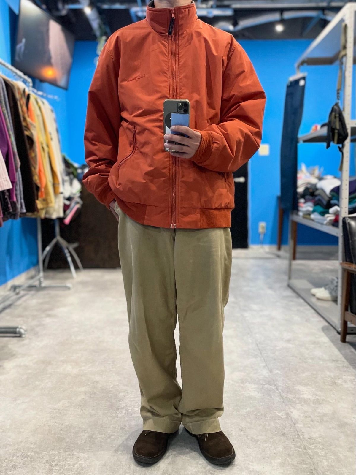 00s L.L.Bean エルエルビーン ウォームアップジャケット ナイロンジャケット フリースジャケット