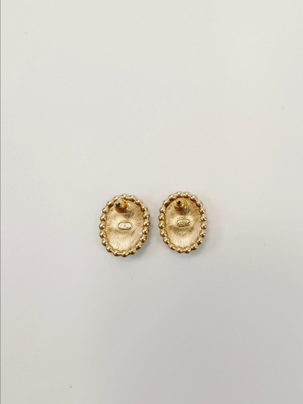 CHANEL ココマーク パール ピアス ゴールド ブラック 9732 CHANEL シャネル ココマーク パール ピアス ゴールド ブラック