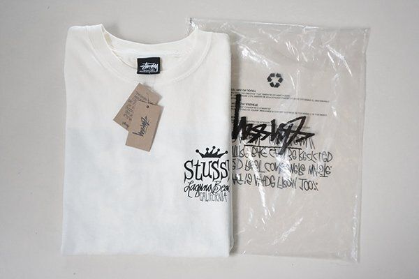 公式25SS BASIC STUSSY PIGMENT DYED ロンT白　M 25SS BASIC STUSSY PIGMENT DYED ロンT白 M
