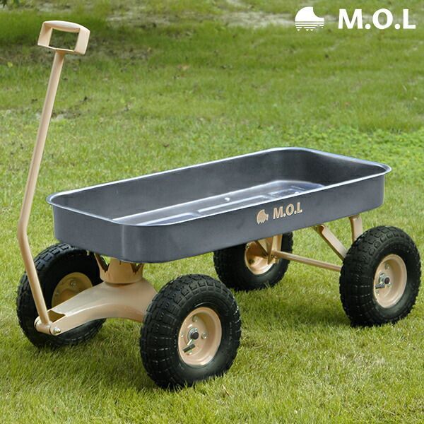 M.O.L キャリートラック MOL-T80 荷重80kg|大型タイヤ ガーデンカート アウトドア キャンプ 台車 リヤカー キャリーカート ワゴン