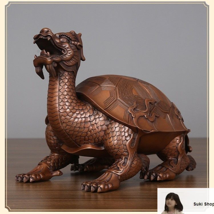 中国美術 黄銅製 鶴亀延年置物仏具