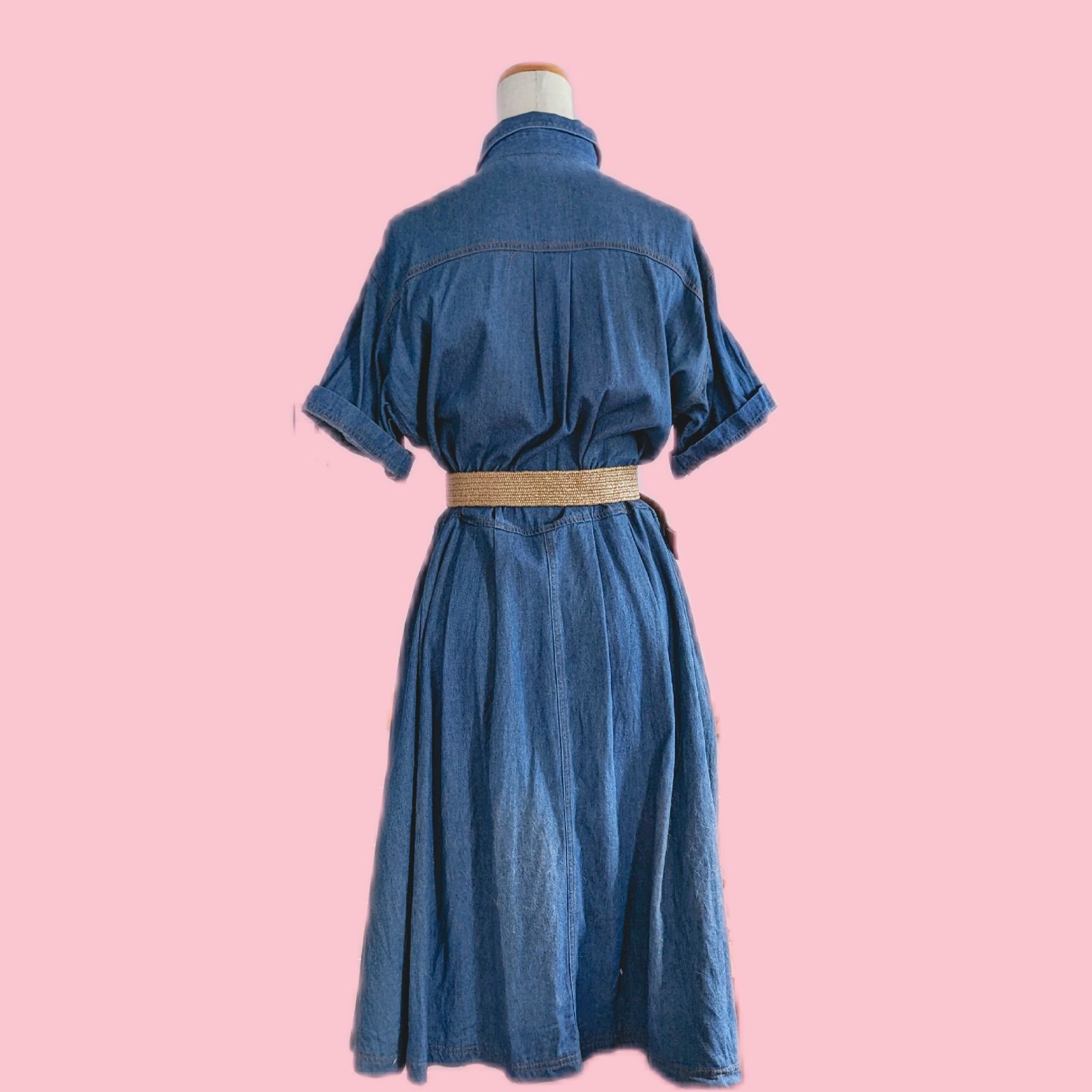 冬ギフト セ vintage＊ヴィンテージワンピース//デニムワンピース//名前の ワンピース