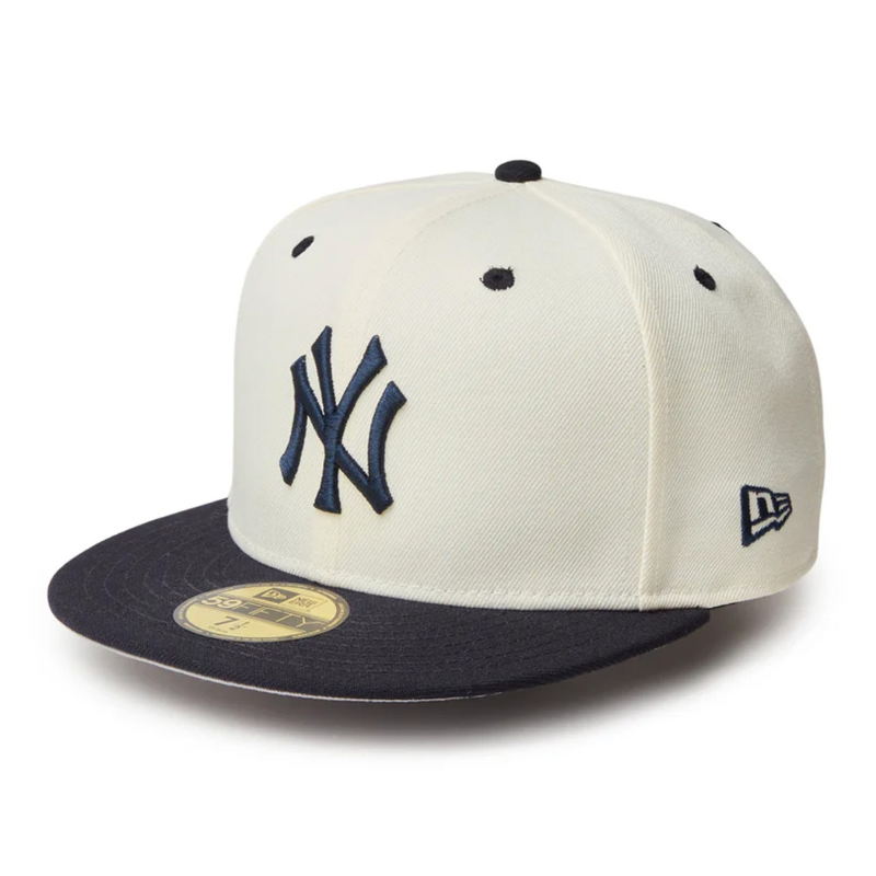 【ムラスポ公式】NEW ERA ニューエラ 5950 59FIFTY WOOL VISER ウールバイザー ニューヨーク ヤンキース クローム ネイビーバイザー 14307678 メンズ レディース