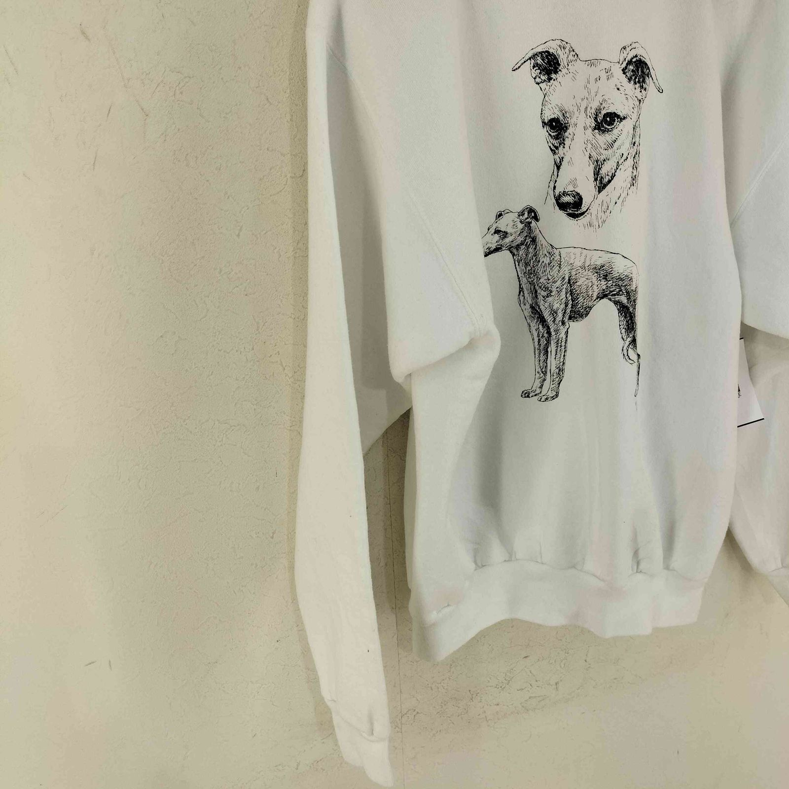 オニータ ONEITA USA製 CINDY FARMER ドッグプリント クルーネックスウェット メンズ import：L - メルカリ