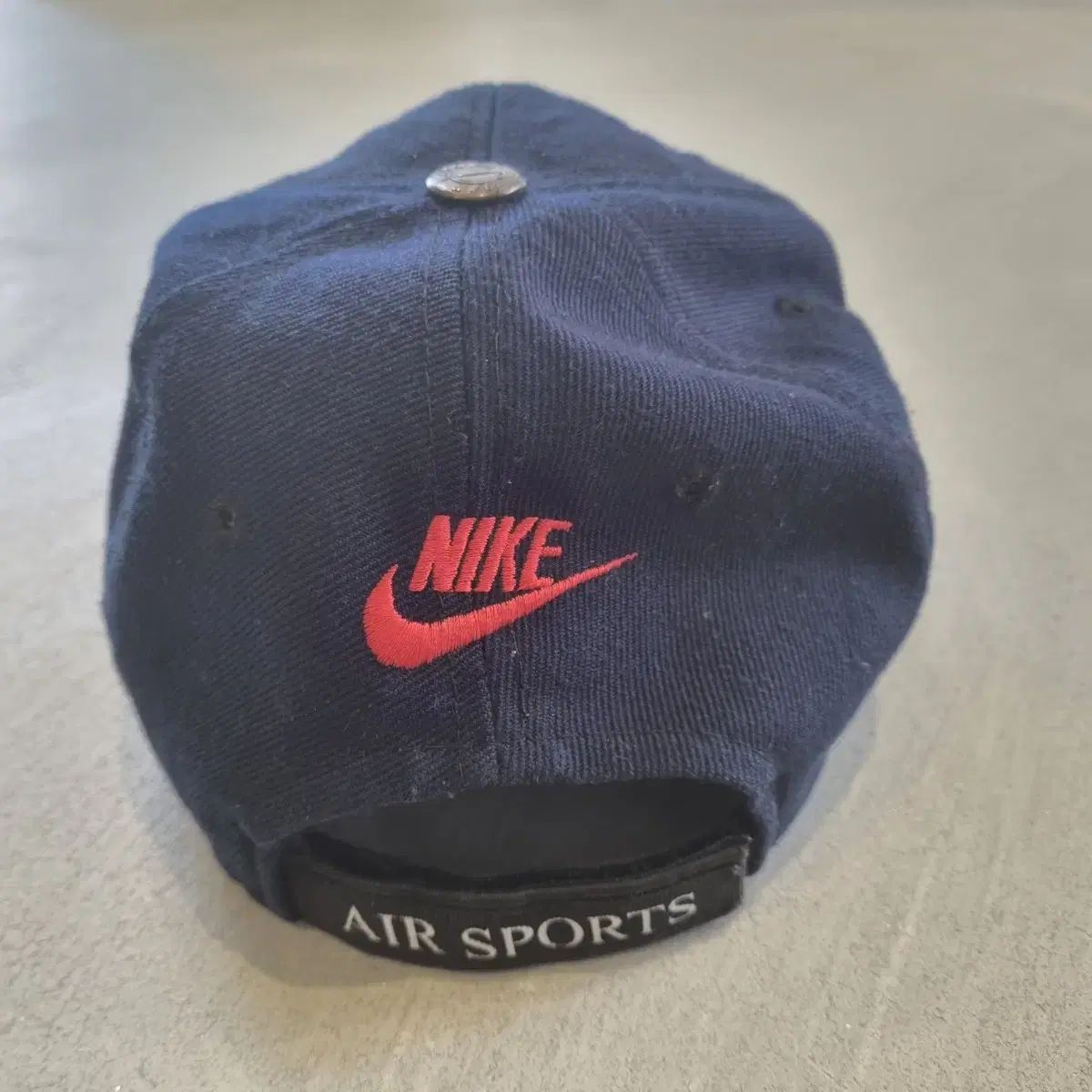 90s NIKE ナイキ I Can NIKE ヴィンテージ ボールキャップ ネイビー Free サイズ WWW_NOITHATQUANGTHANH_NET