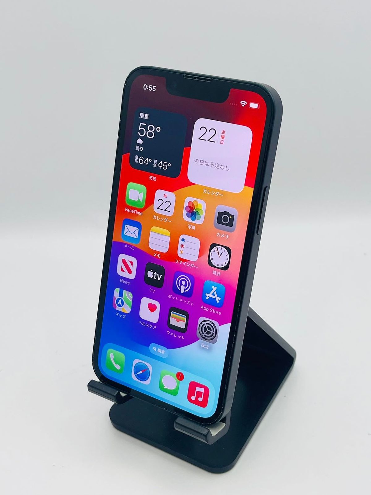 108ほぼ新品未使用★充電回数27iPhone13mini 256Gミッドナイト iPhone 13 mini 256GB ミッドナイト MLJJ3J/A - SIMフリー