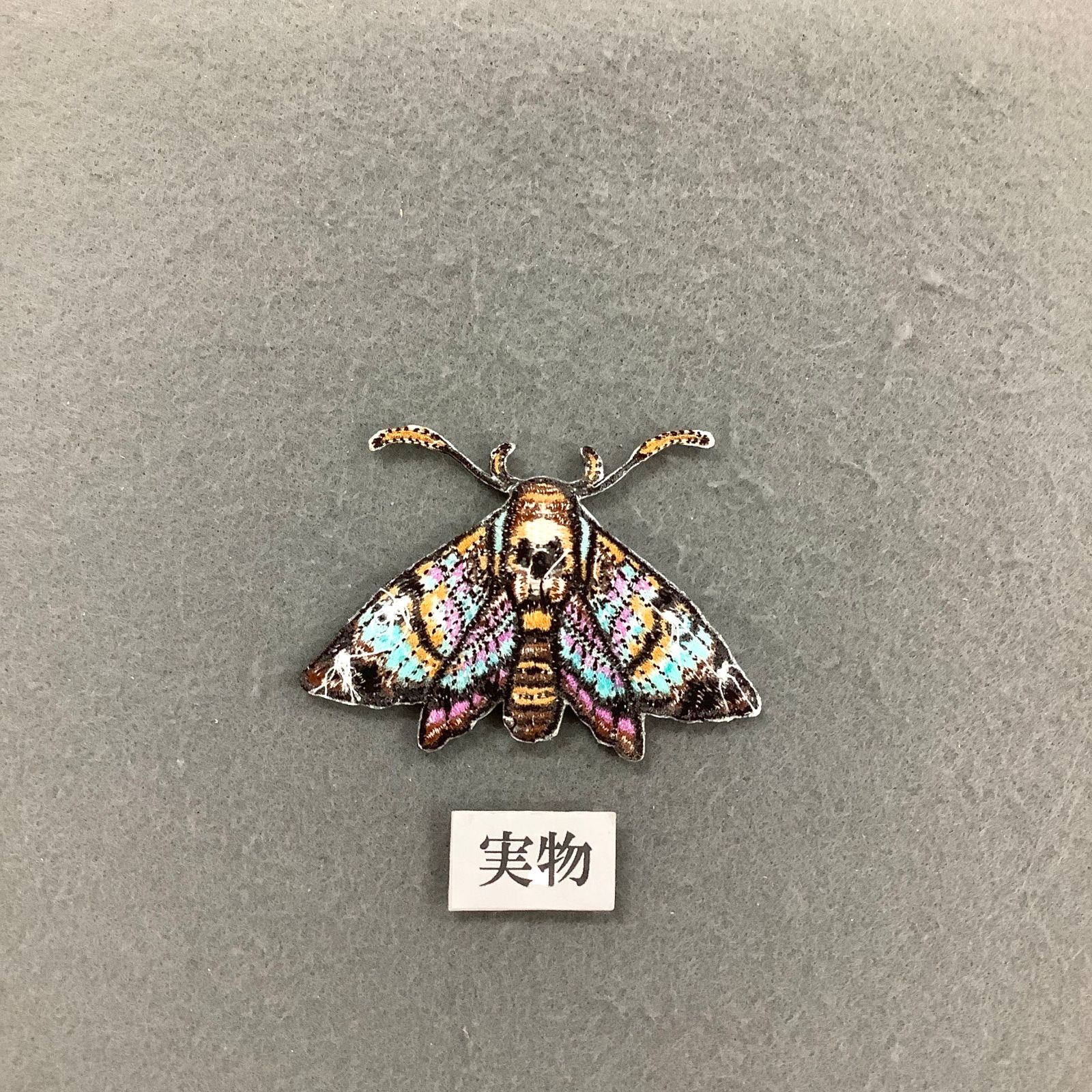 蛾 ワッペン アイロンワッペン モス 昆虫 虫 ゴシック かっこいい