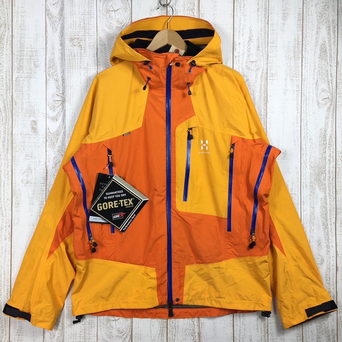 MENs XL ホグロフス アレート ジャケット Arete Jacket ゴアテックス ハードシェル フーディ 生産終了モデル 入手困難  HAGLOFS 600792 Orange Rush / Mango オレンジ系 - メルカリ