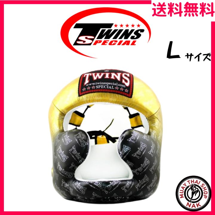 Twins Special ヘッドギア 本革製 ゴールド FHGL3-TW1 Lサイズ