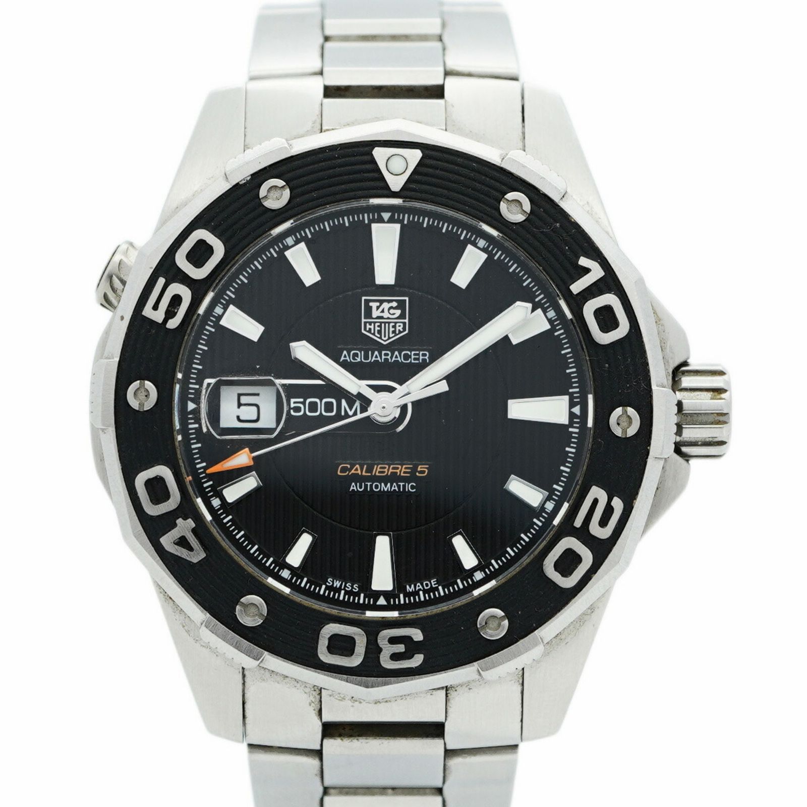 タグホイヤー アクアレーサー WAJ2110 黒文字盤腕時計 メンズ