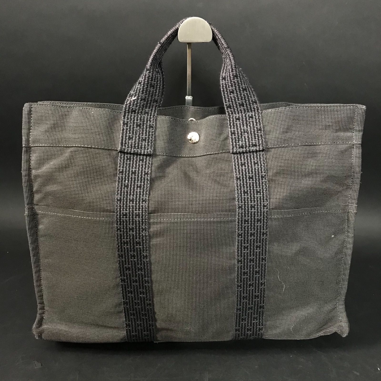 HERMES PARIS グレー トートバッグ HERMES PARIS グレー トートバッグ