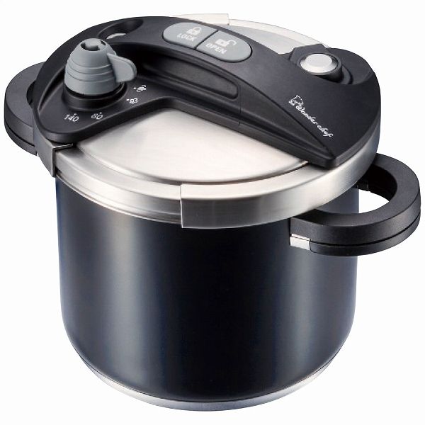 【豊富な，正規品】 ワンダーシェフ オースプラス 両手圧力鍋 ブラック 5L 670076(4137-079) その他