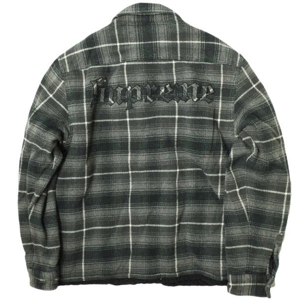 SUPREME シュプリーム 22AW Shearling Lined Flannel Shirt シアリング