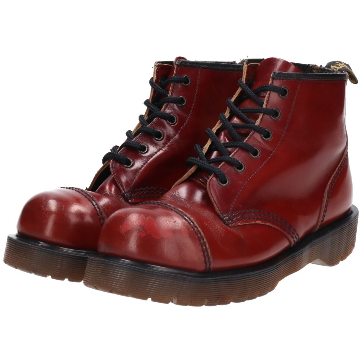 古着 ドクターマーチン Dr.Martens スチールトゥ 6ホールブーツ 英国製 