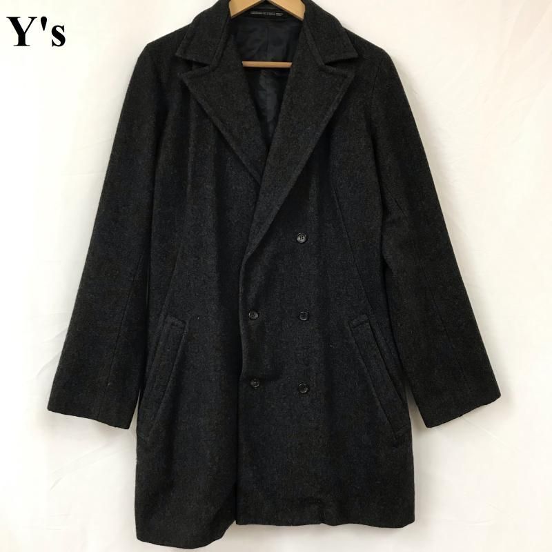 Y's ワイズ 18SS ダブル ウール ロング コート YW-J07-101 - メルカリ