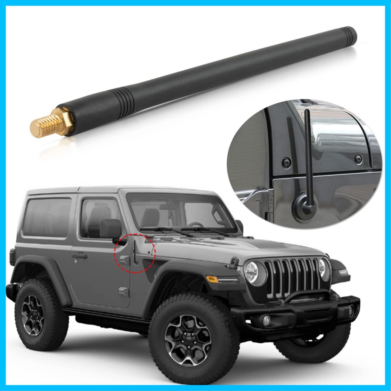 ◆新品未使用ジープJEEPラングラー用純正アンテナJKJLアンリミテッド★ 71MrS4Q15WL._UF350,350_QL50_.jpg