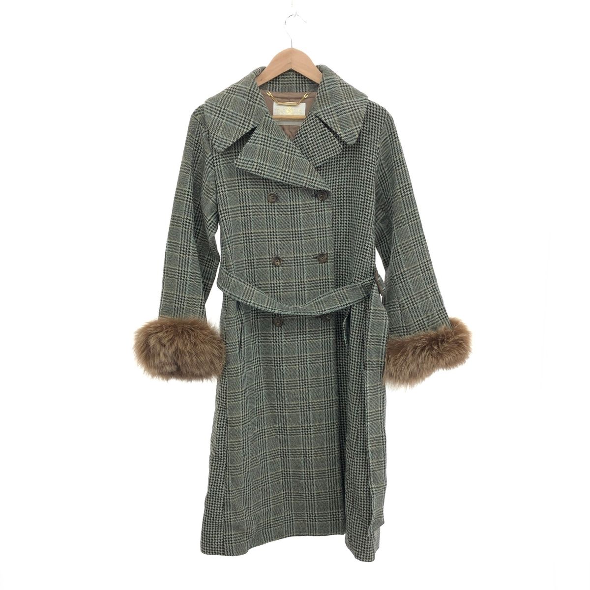 美品 サガミンク パステルミンクファーコート ミドル丈 9号 M相当 毛皮