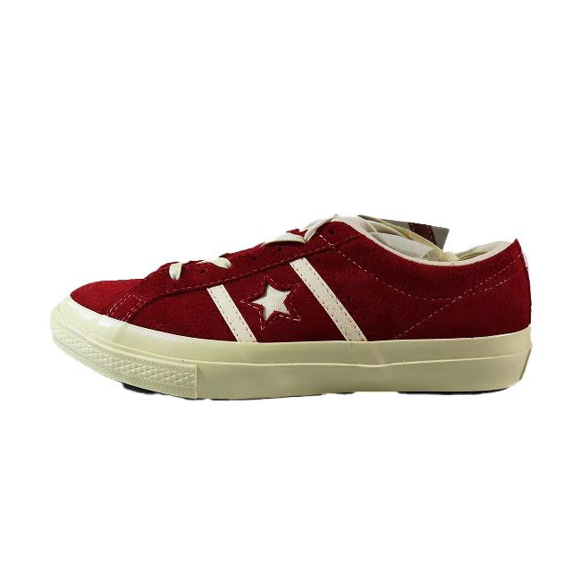 未使用品 コンバース CONVERSE STARu0026BARS SUEDE スターアンドバーズ スエード レッド ジャックスター ローカットスニーカー 靴 シューズ 赤 レッド 29cm 10.5 メンズ 