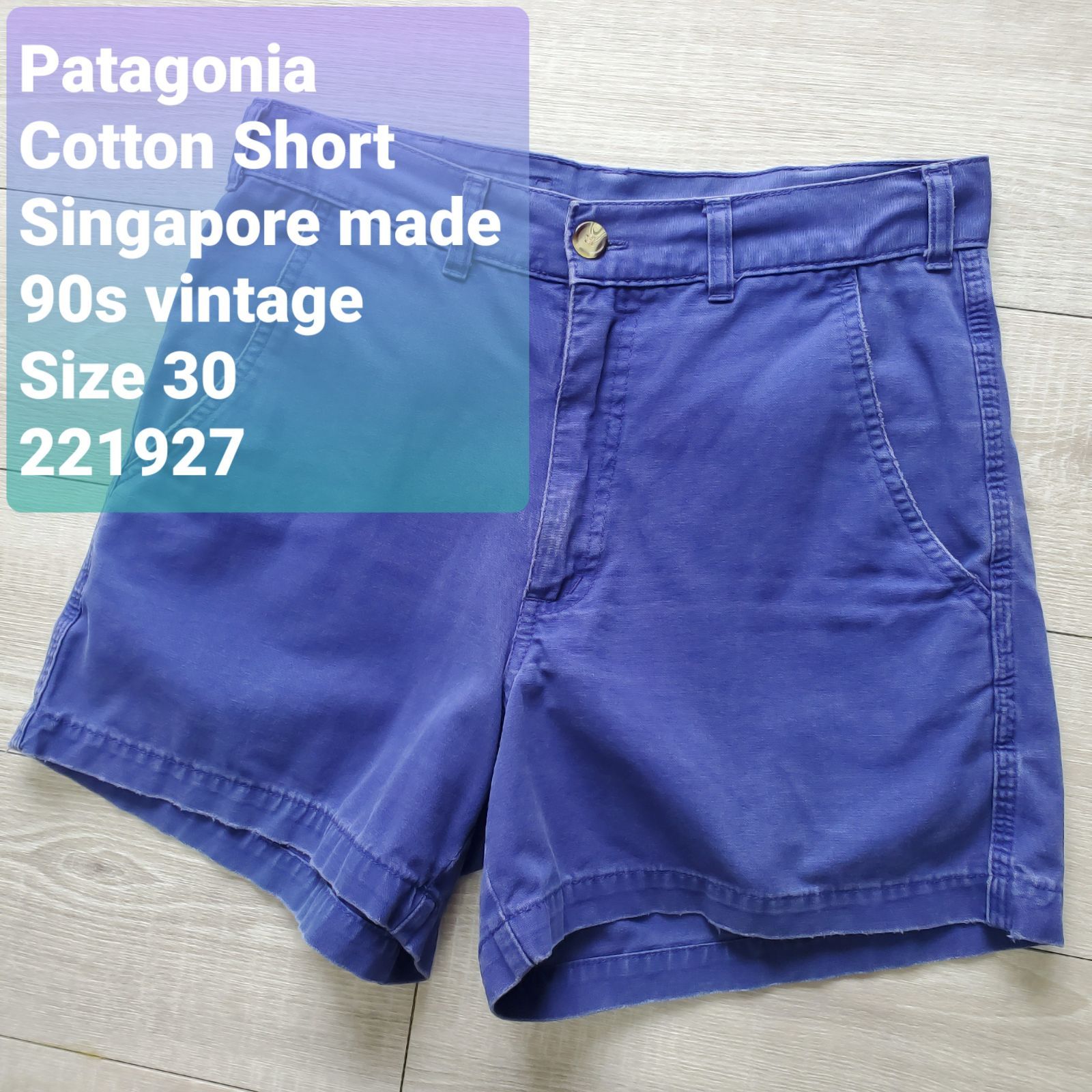 patagonia 98年 USA製 バギーズショーツ 青 ブルー 短パン90s patagonia - 90s ☆ パタゴニア バギーズ ショーツ レディース