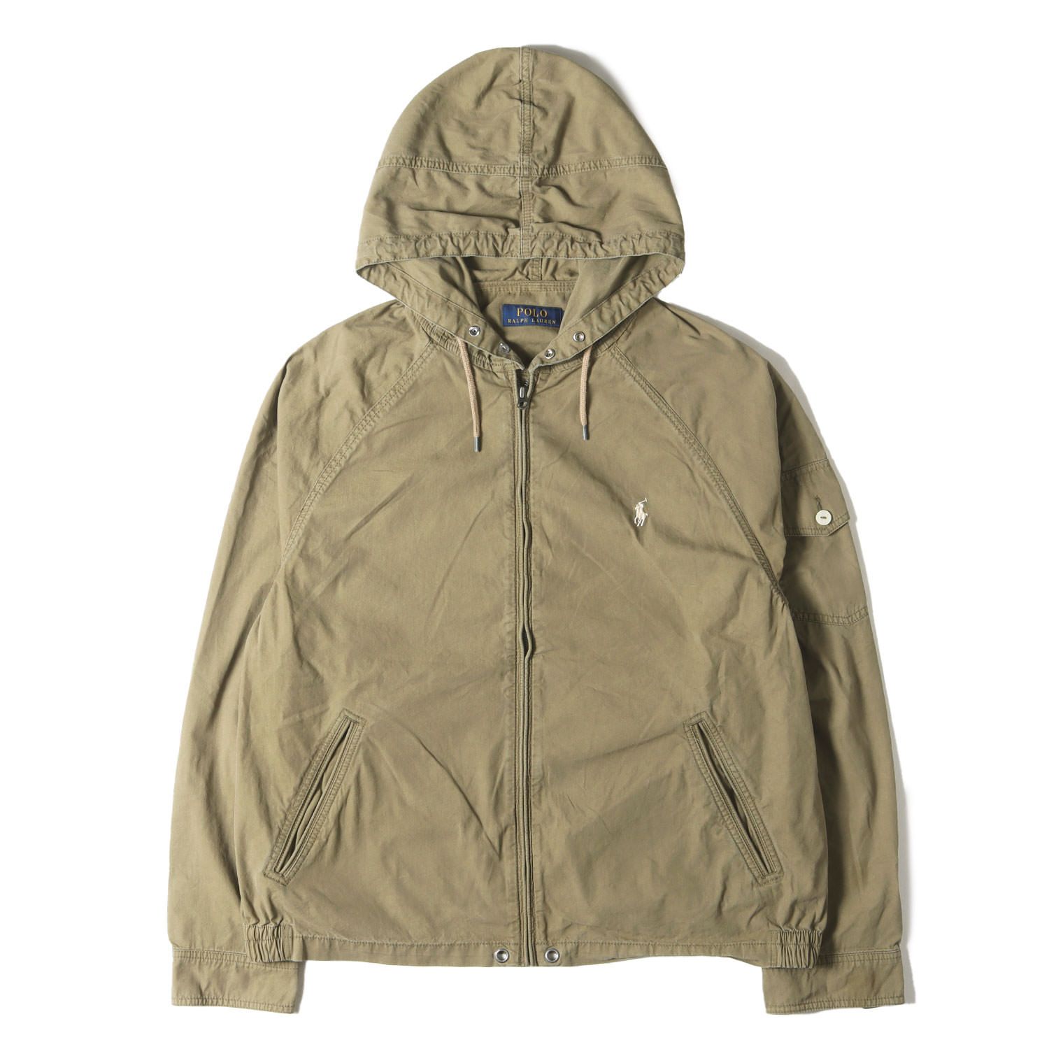 ポロ・ラルフ・ローレン ジャケット カーキ、サイズ2、ヴィンテージ品、極美品！ POLO Ralph Lauren ポロ ラルフローレン ジャケット カーキ