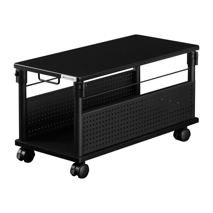 Bauhutte バウヒュッテ 昇降式 L字デスク ロータイプ パソコンラック pcラック 幅 32 × 奥行 67 高さ 36.5-4