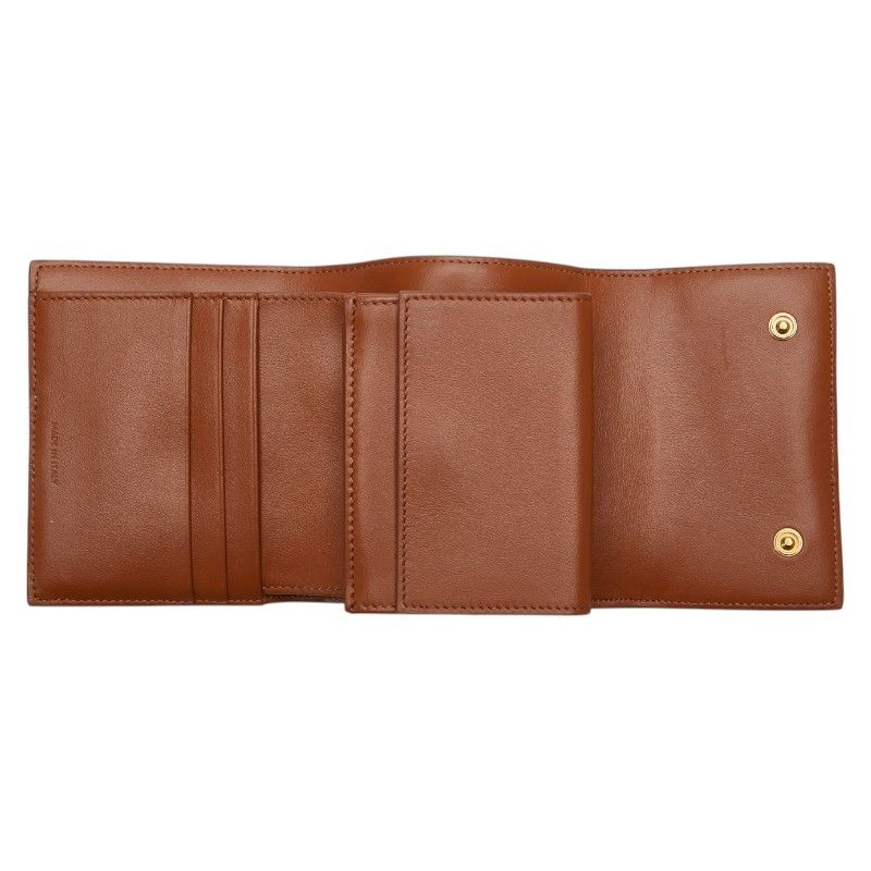 セリーヌ トリオンフ ブラック ブラウン PVC レザー レディース CELINE  