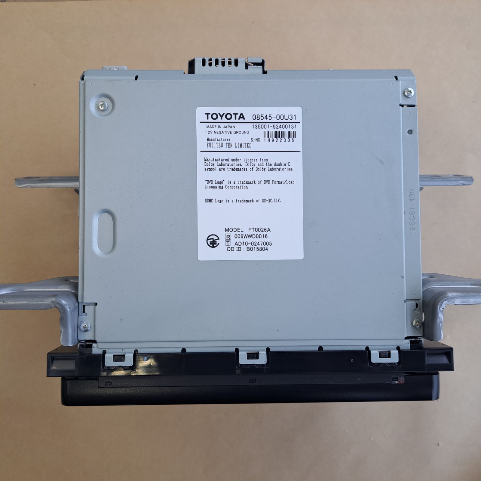 中古品】TOYOTA(トヨタ)純正ナビ FT0026A 0854-00U31 - メルカリ