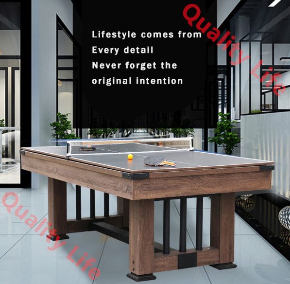 リーインワン 卓球テーブル ビリヤードテーブル ダイニングテーブル8フィート2.4M屋内レジャー製品 オフィスおよび家族レジャー