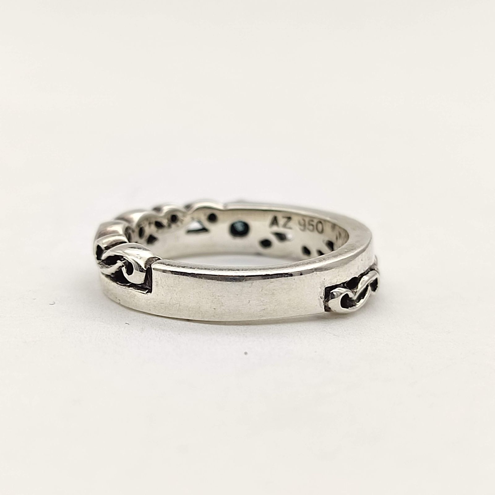 ALZUNI シルバー950 Kei様 美品】ALZUNI アルズニ ブルートパーズデザインリング SILVER
