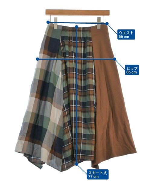 極美品❗️BLUE LABEL CRESTBRIDGE キュロットスカート　ピンク セール】クレストブリッジチェックライトクロッシングツイル