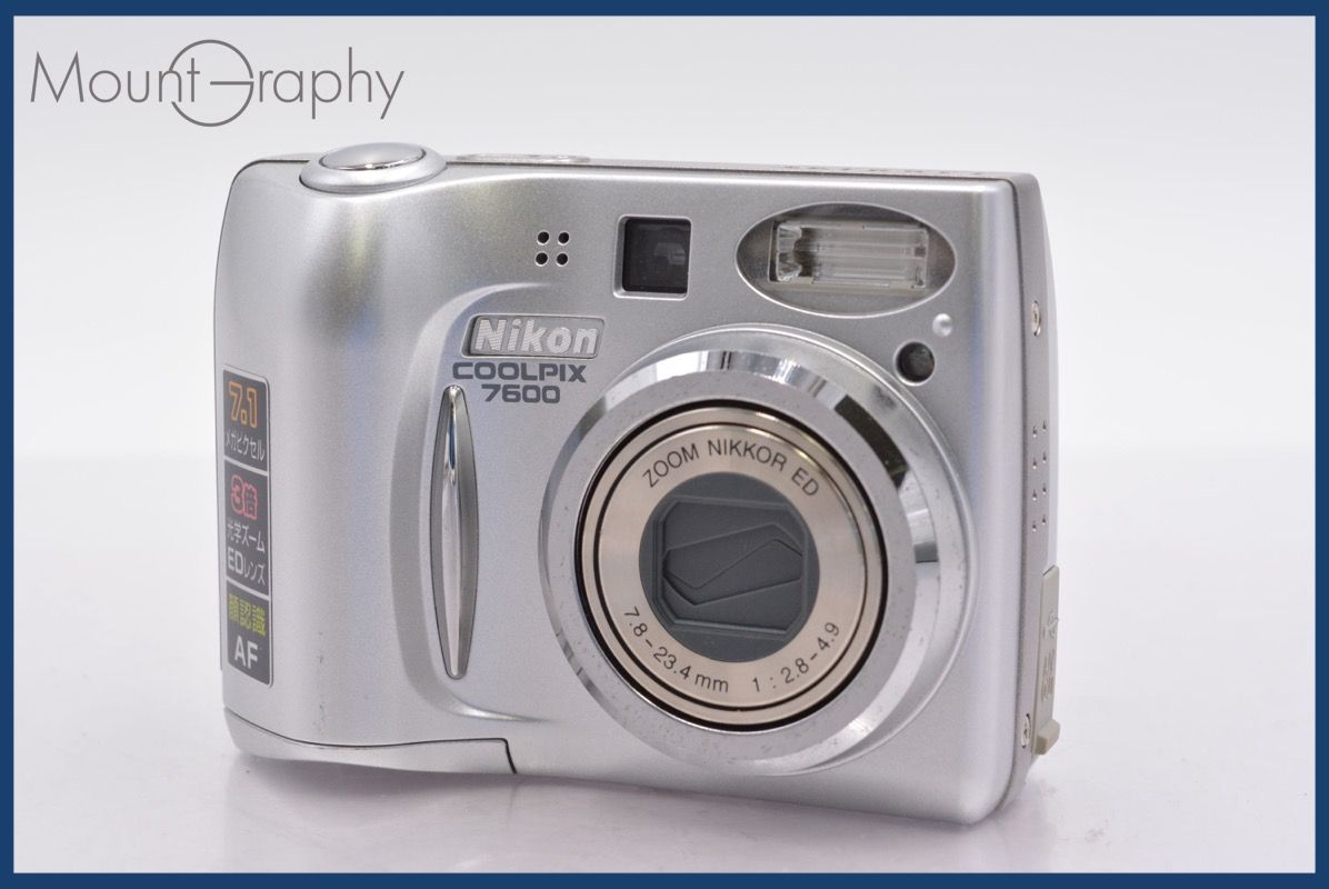 Nikon coolpix 7600【動作品・転送特典無料あり・単三電池使用】 単三電池で動く！】Nikon COOLPIX 7600 シルバー 動作確認済