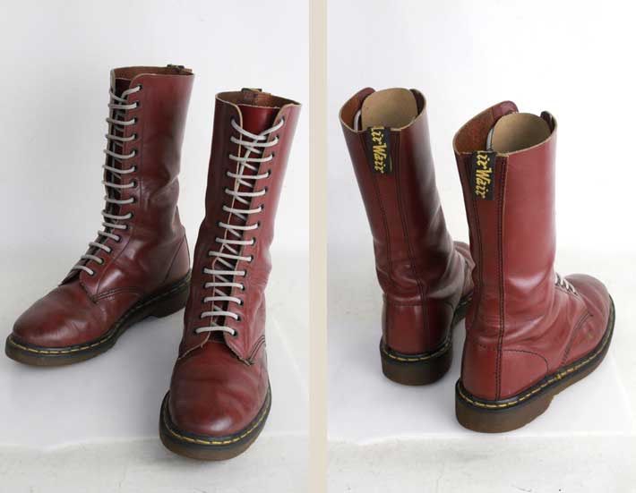 英国製 ドクターマーチン Dr.Martens 14ホールブーツ 28.5-29cm相当 古着 メンズ レディース ヴィンテージ ビンテージ アメカジ ワークブーツ MADE IN ENGLAND イングランド製 モッズ