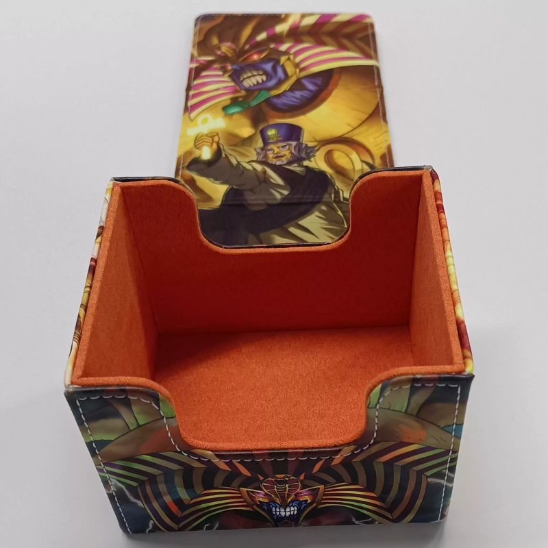 デッキケース　遊戯王　エクゾディア　千年　レザー　カードケース　横入れ デッキケース 遊戯王 エクゾディア 千年 レザー カードケース 横