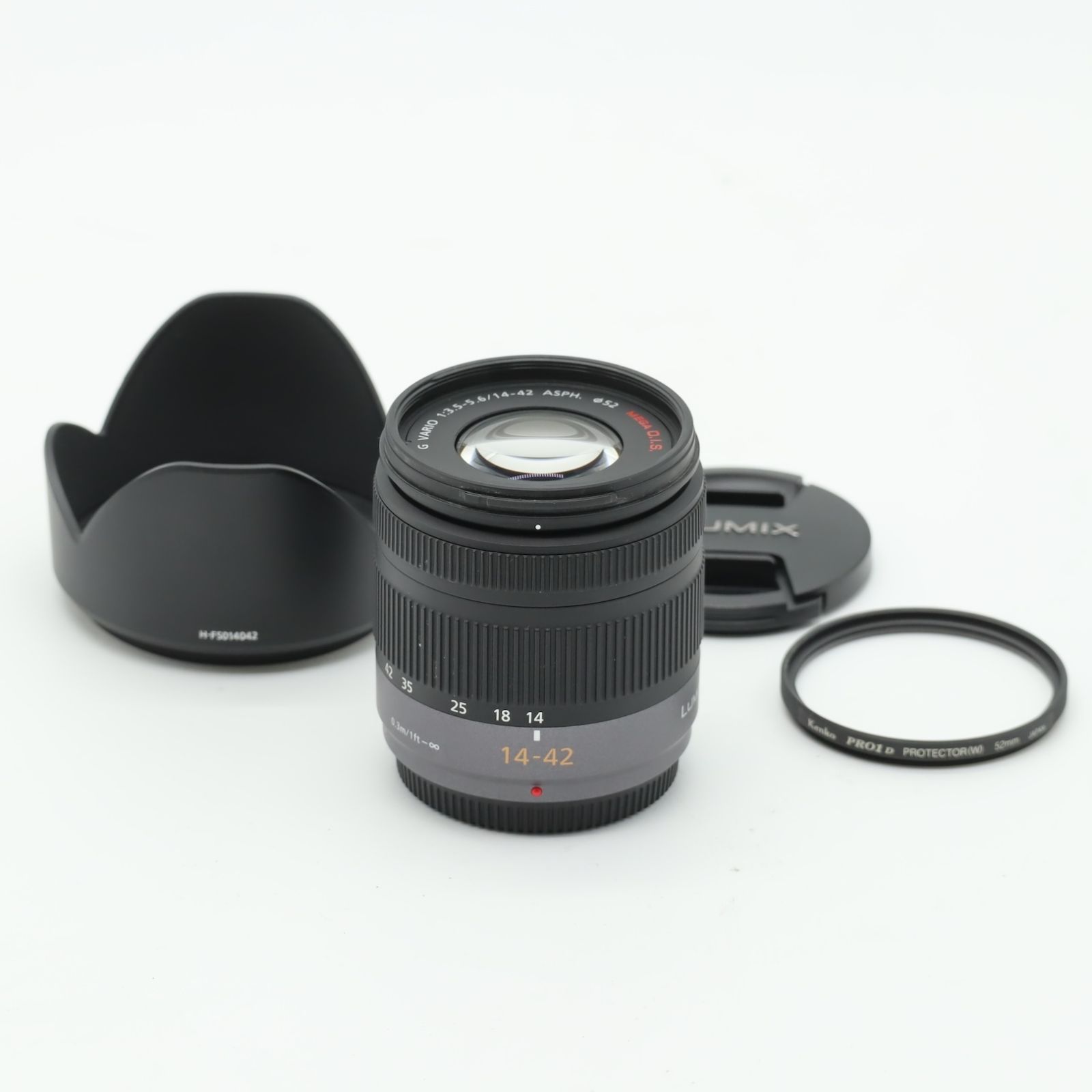 美品】パナソニック LUMIX G VARIO 14-42mm F3.5-5.6 ASPH. MEGA O.I.S 