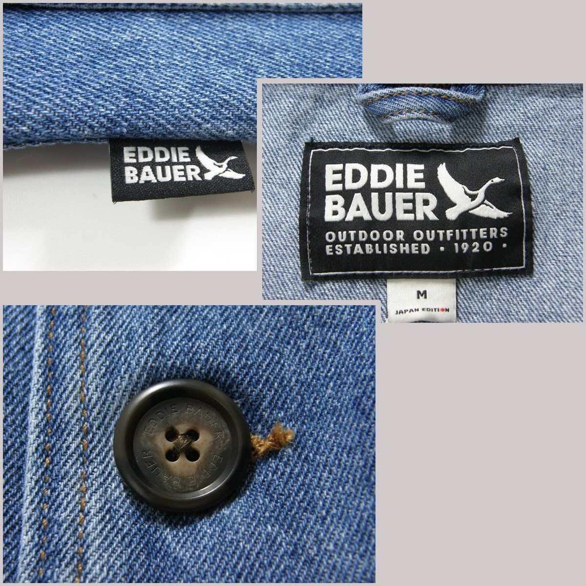 新品】 Eddie Bauer ／ エディーバウアー デニム バーンジャケット