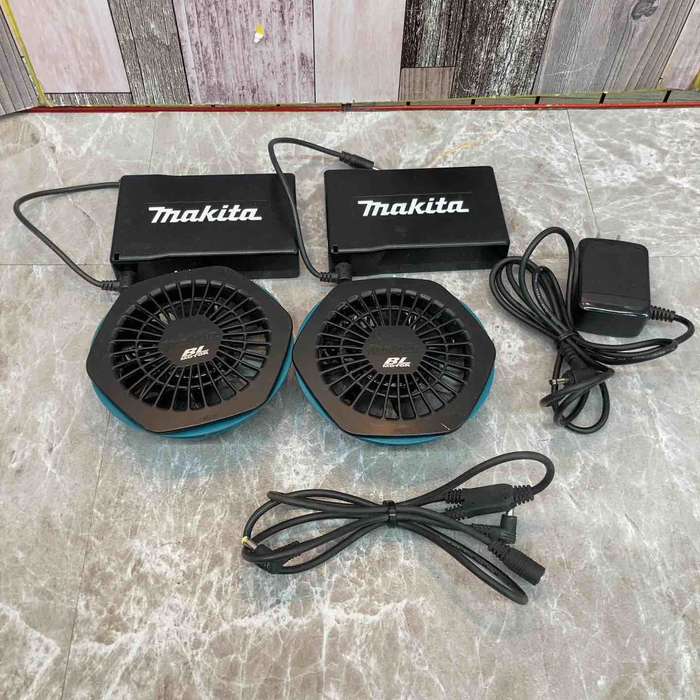 マキタ makita 空調服用 バッテリー BL07150B ×2個＆ファン×2個セット ACアダプタ付き 八潮店