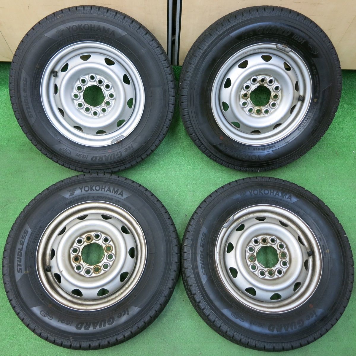バリ溝！ハイゼット等スタッドレス4本 145/80R12 ブリザック 2022