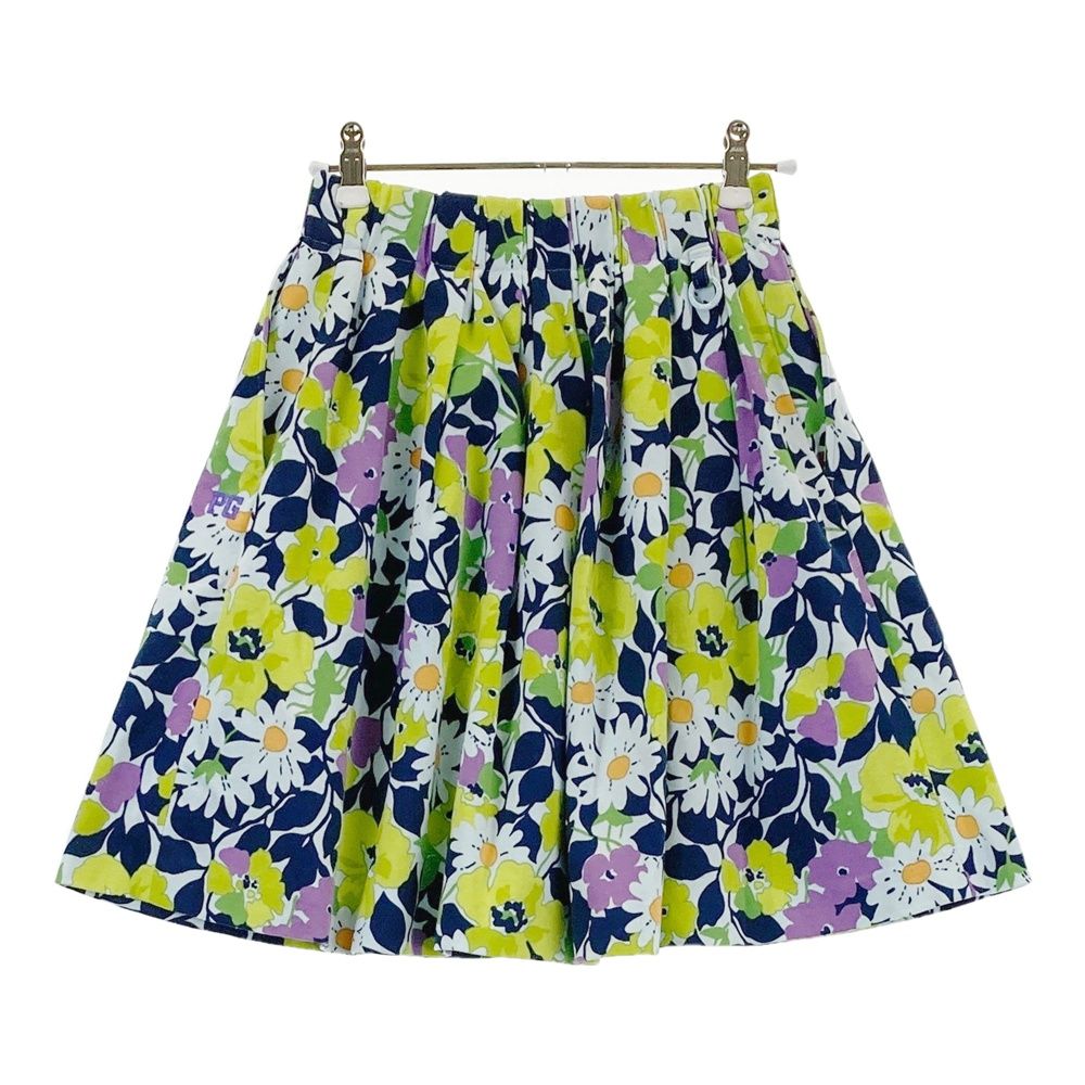 サイズ：0 PEARLY GATES パーリーゲイツ 裏地付 スカート 花柄