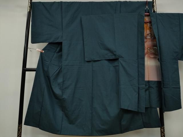 平和屋着物●男性 紬 アンサンブル 100亀甲 正絹 CAAX4570ut