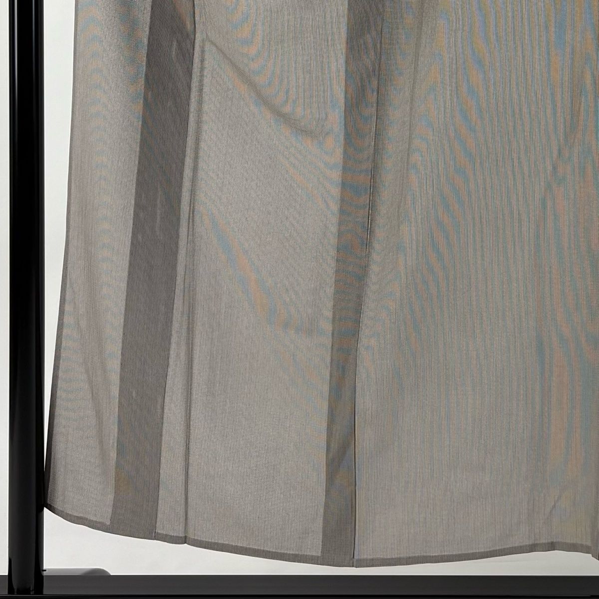 江戸小紋 身丈153cm 裄丈62cm S 薄物 落款 万筋 灰茶 正絹 名品 一つ紋