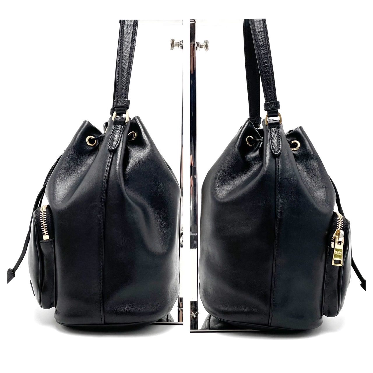 ✨良品✨ PRADA プラダ 2way ショルダーバッグ トートバッグ 巾着 ✨良品✨ PRADA プラダ 2way ショルダーバッグ トートバッグ 巾着